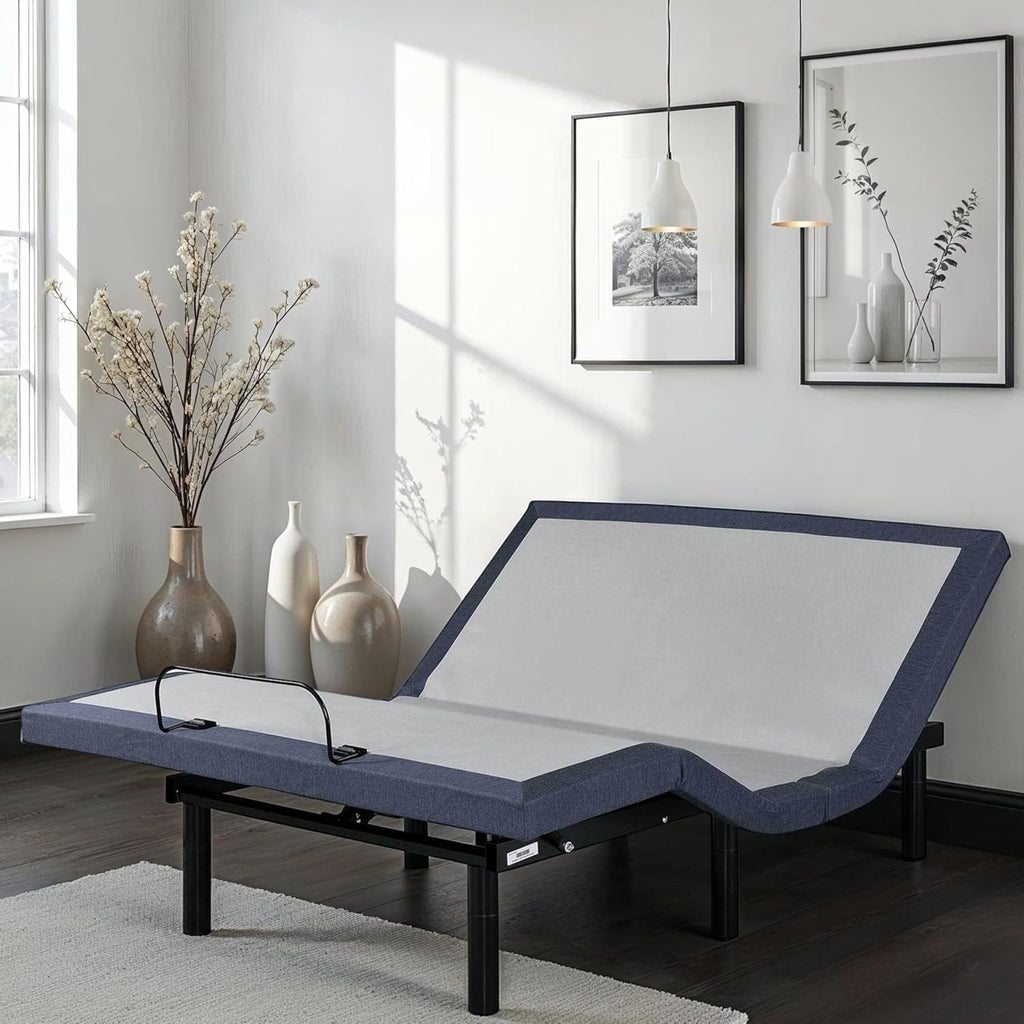 Bed King Adjustable Base with Three Vibration Modes and Head and Foot