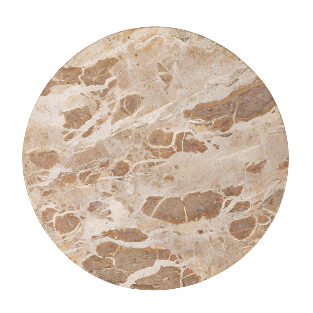 Scandinavian Round Marble Lazy Susan, Multicolor