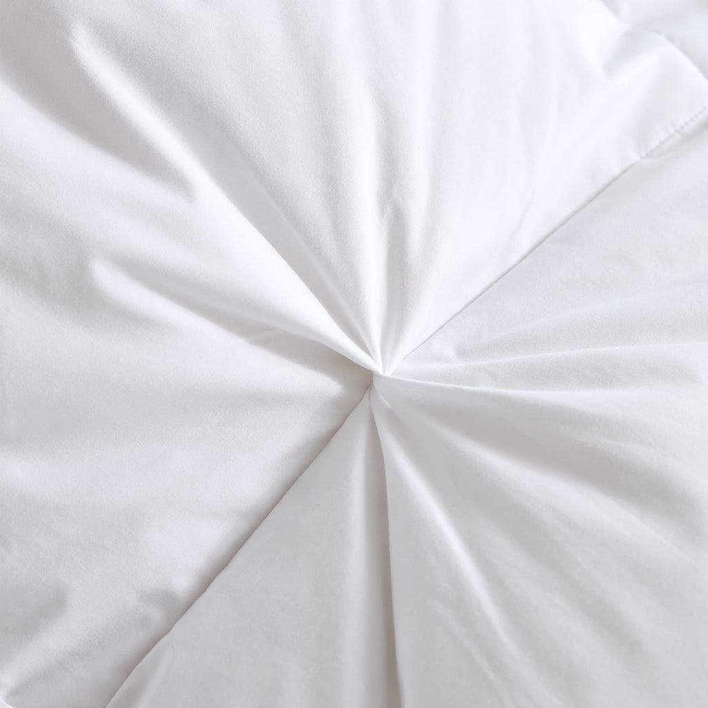 All Season Luxurious White Goose Down Feather Fiber Comforter Duvet Inserts - Medium Warmth Ultra Soft 750