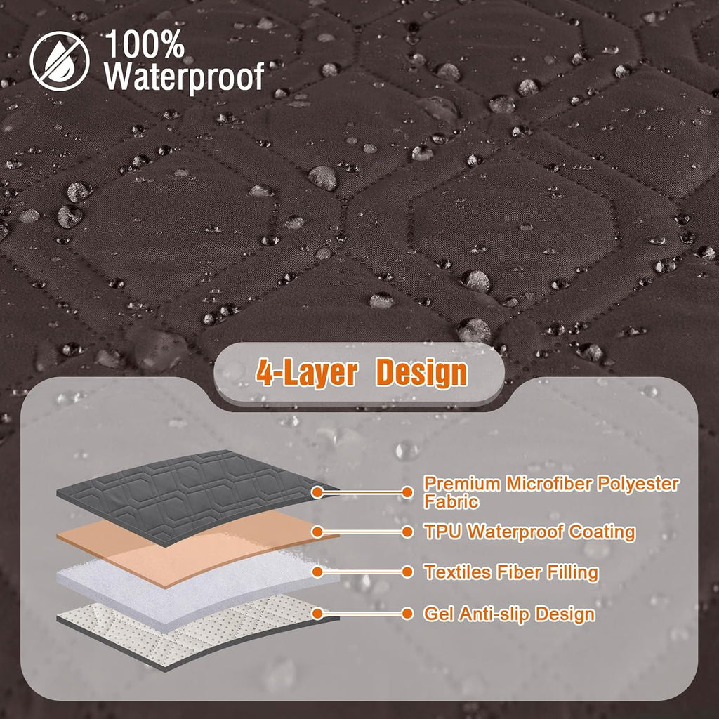 100% Waterproof Recliner Chair Covers, Recliner Cover Non-Slip Dog Chair Cover Furniture Protector Washable Slipcover