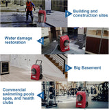 270 Pints Commercial Dehumidifiers for Large Room or Basements, Industrial Large Dehumidifier with Pump and Drain Hose