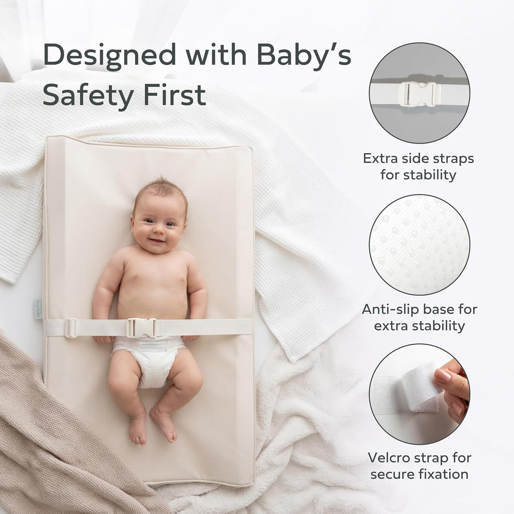 Changing Pad - The Original, Waterproof Easy-to-Clean Vegan Leather Portable Diaper Changing Pad, Newborn Baby
