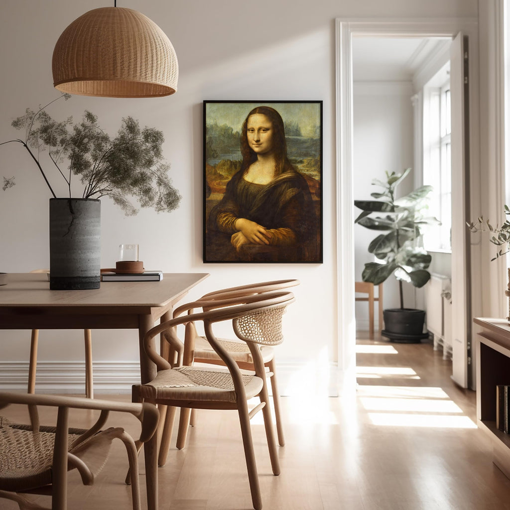 Master Classic Leonardo da Vinci Poster - Vintage Renaissance Print - Gift for Artist, Friend - Mona Lisa