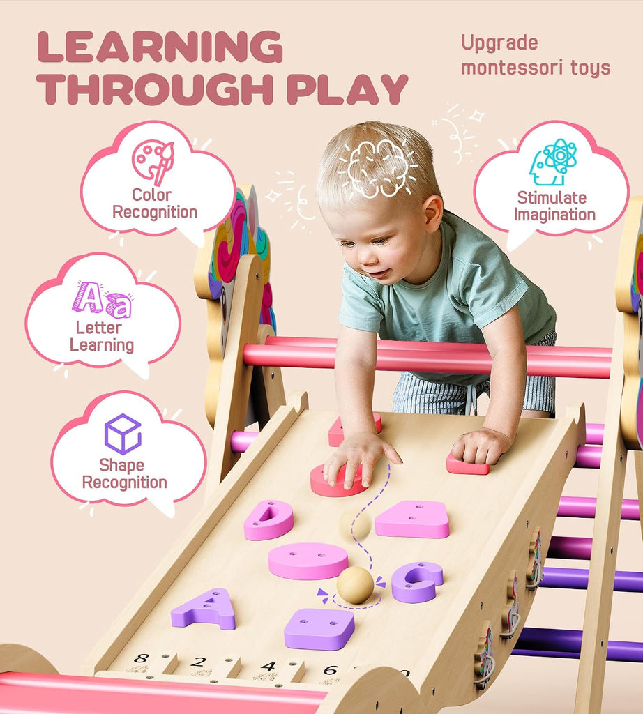 Triangle Set, in-1 Montessori Climbing Toy for Toddlers