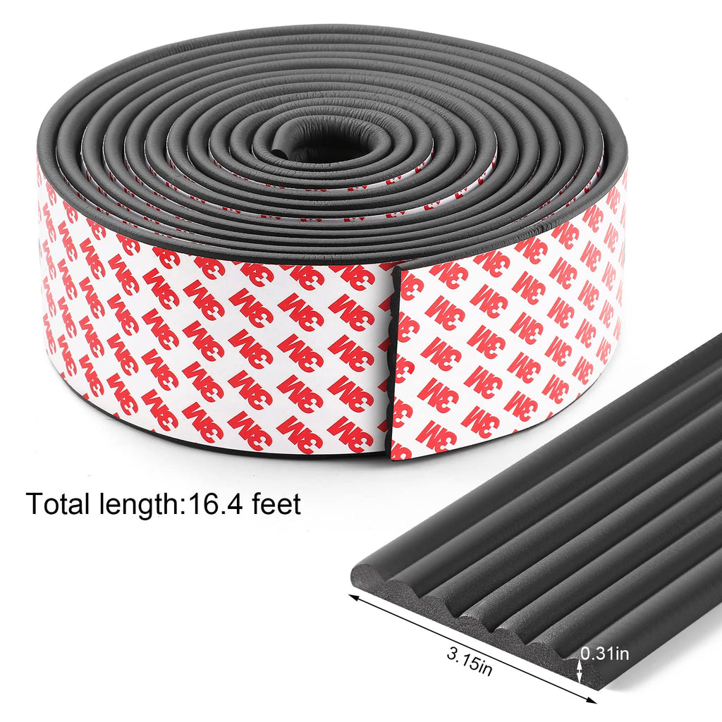 Upgraded Baby Proofing Edge Corner Protector, 16.4ft Edge Guards Padding with 3M Adhesive, Extra-Wide Soft Rubber