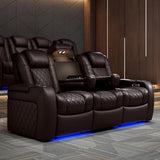 Home Theater Seating Tuscany 2025 3-Seat Power Recliner with Center Console