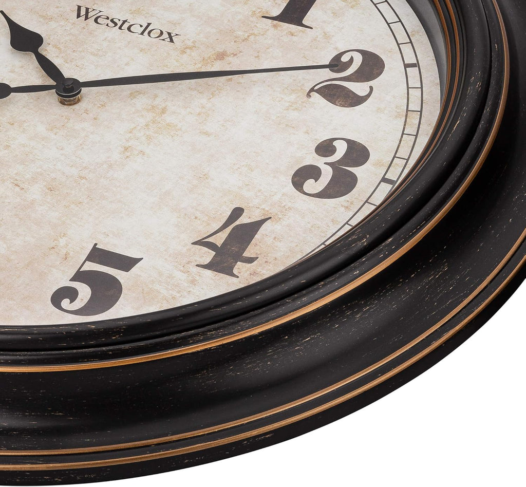 Westclox Traditional Large Wall Clock Battery-Operated Clock for Living Room, Bedroom