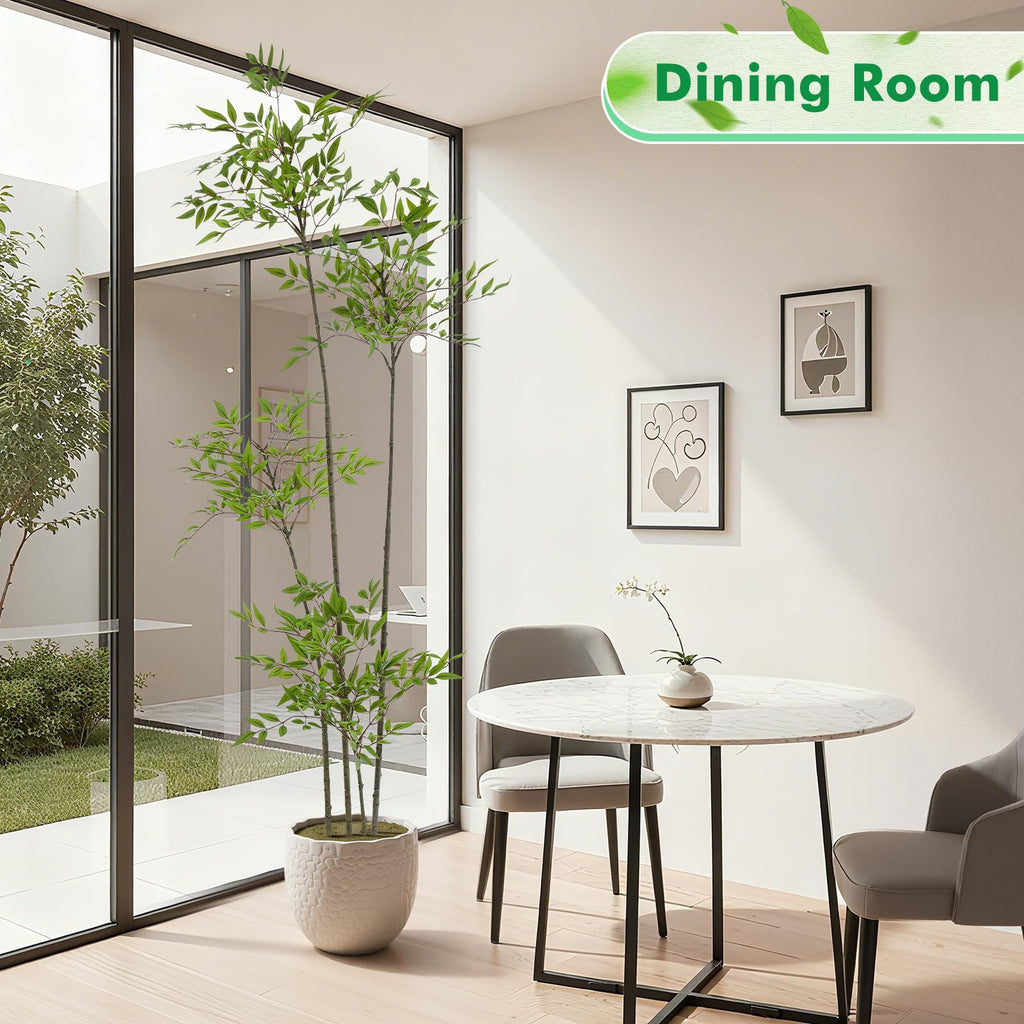 6ft Faux Bamboo Tree Nandina, Artificial Floor Plant, Green