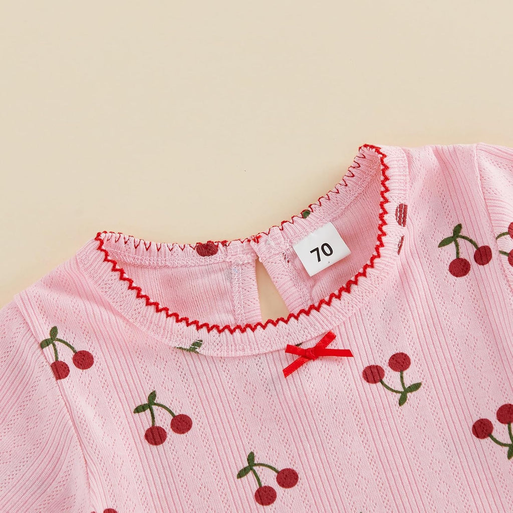 Toddler Baby Girl Pajamas Set Summer Floral Short Sleeve Cotton Shirt Top Shorts 2pcs Pjs Sets Sleepwear Loungewear
