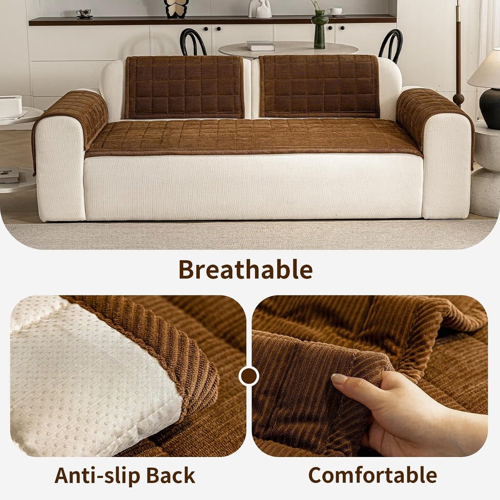 Couch Covers for Dogs, Non Slip Washable Pet Couch Covers for Sofa