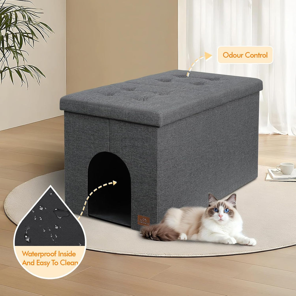 Cat Litter Box Enclosure Furniture for Odor Control