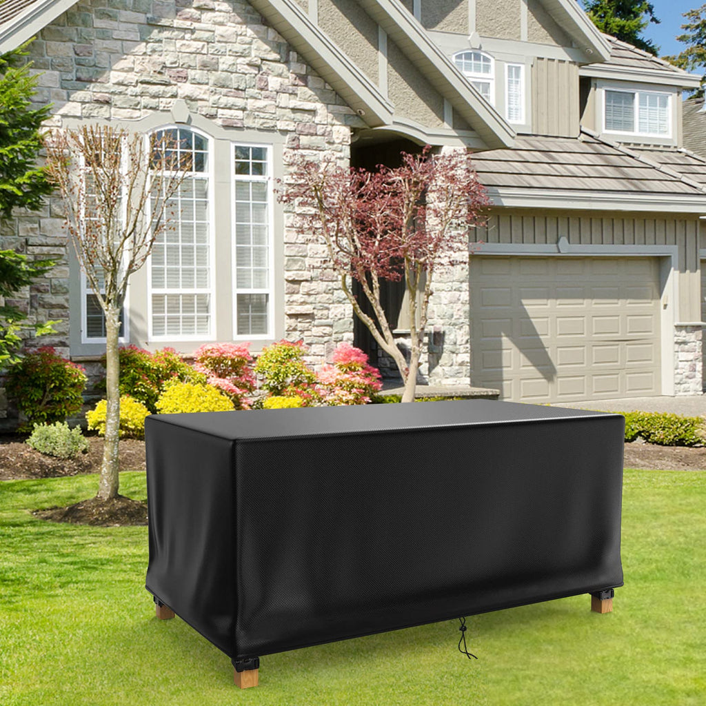 Patio Table Cover 100% Waterproof, 72x47x28 inch Outdoor Table Cover Rectangular, Patio Furniture Cover for Dinning