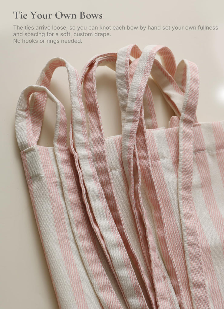 Pink Striped Cotton Blend 72X72 Inches Machine Wash