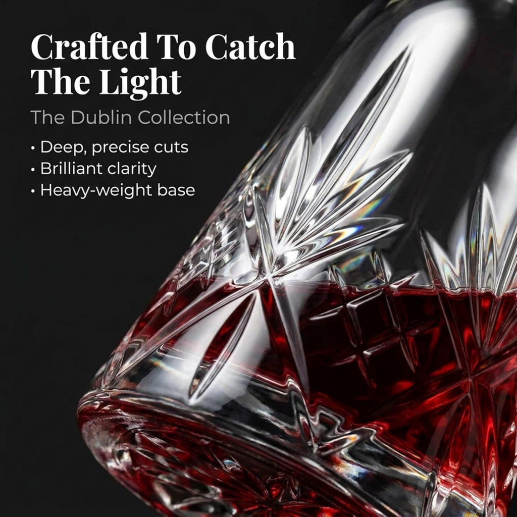 Wine Decanter, Whiskey Decanter, Dublin Crystal Collection