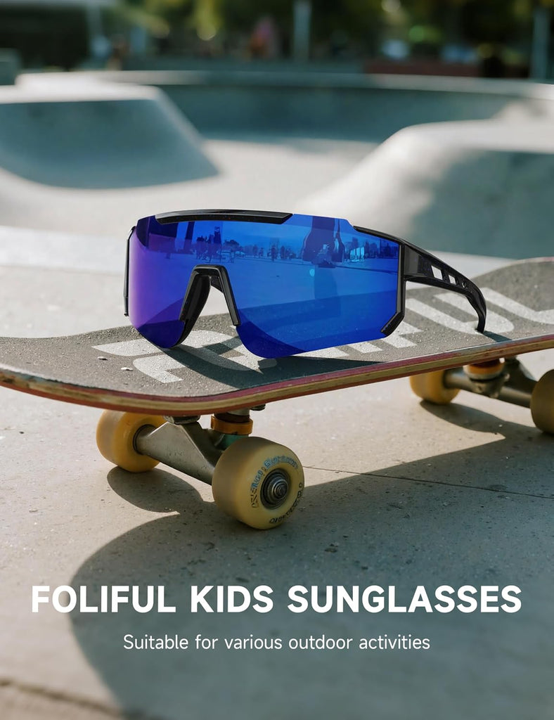 Kids Polarized Baseball Softball Sports Sunglasses for Boys Girls