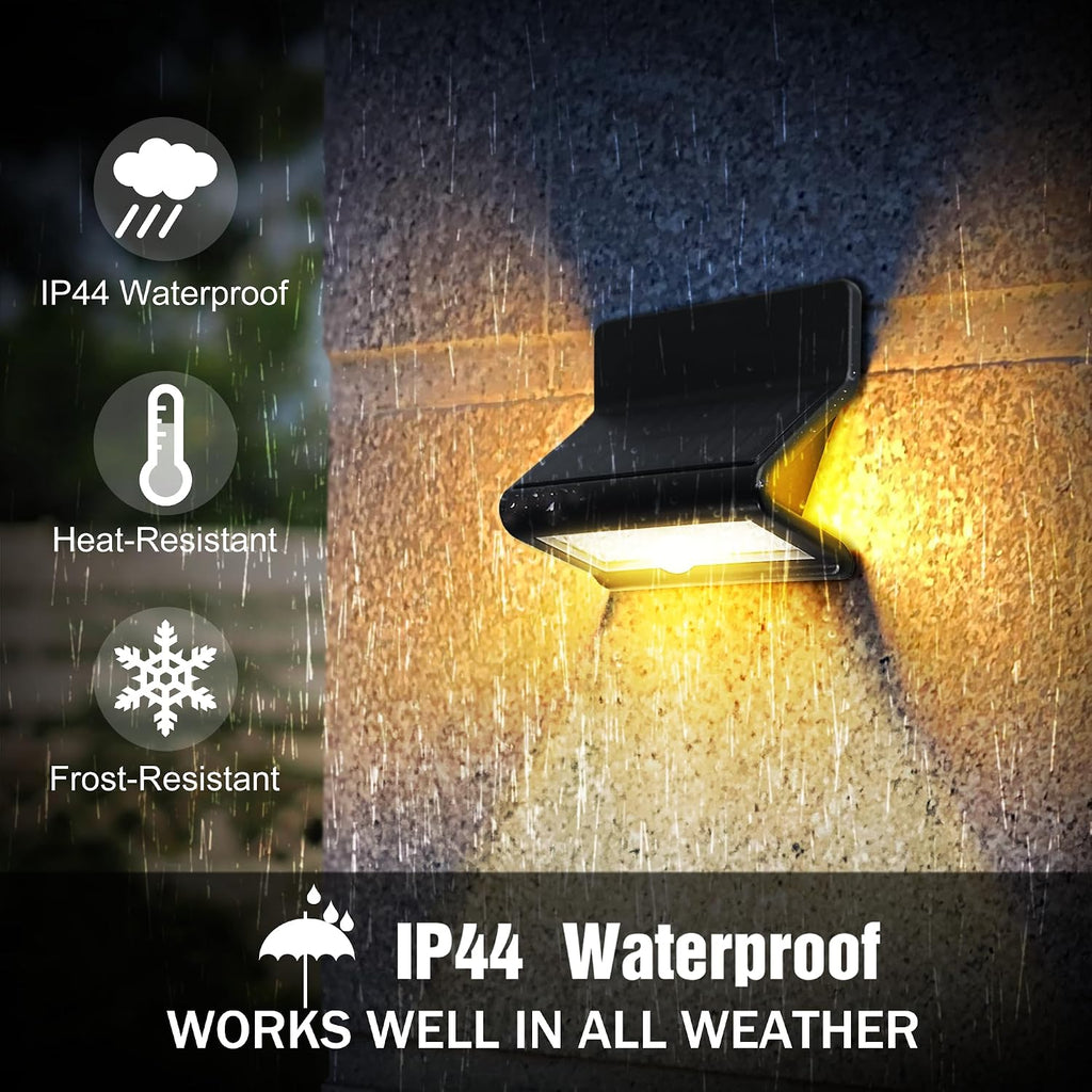 Solar Motion Sensor Security Lights Outdoor, Bright Waterproof LED Lights, Wireless Solar Wall Light to Protect Your