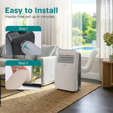 Portable Air Conditioner, Dehumidifier & Fan | 3-in-1 8,000 BTU AC With Temperature Ranges 64°F