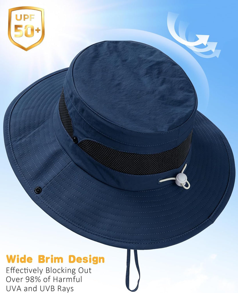 Kids Sun Hat UPF 50+ Toddler Bucket Summer Hat Fishing Outdoor