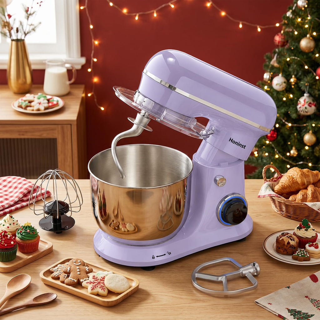 4QT Electric Stand Mixer, 10-Speed Tilt-Head Compact Kitchen Mixer