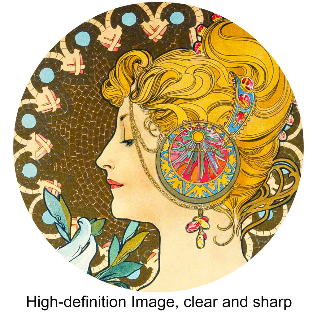 Alphonse Mucha (Primavera, Pluma) 2 Panel wall Art Decorations Giclee Print On Canvas 30x12inch x2pcs (30x24inch)