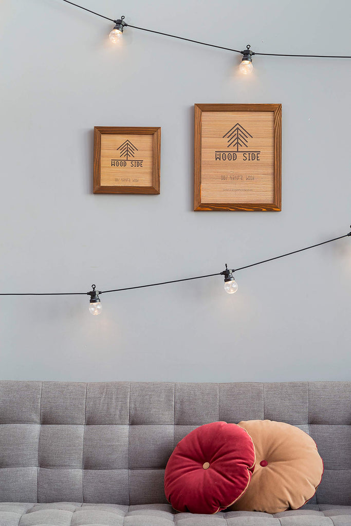 Rustic Wooden Poster Picture Frame 18x24 - Natural Solid Eco Distressed Wood for Wall Mounting Photo Frame - Honey