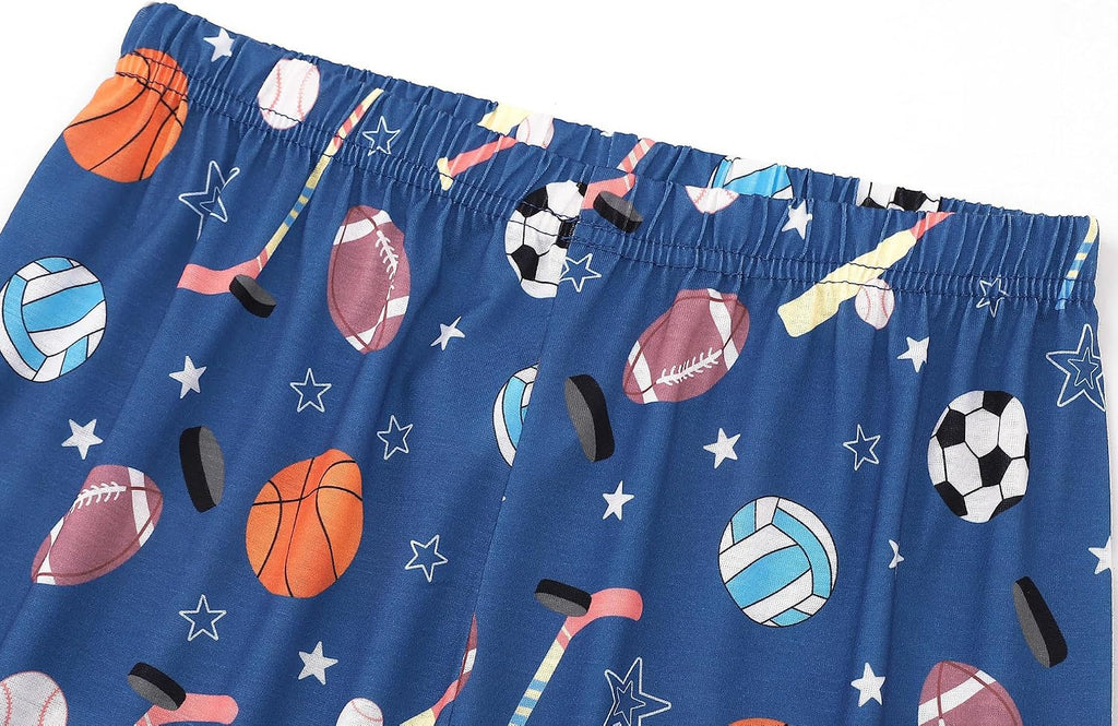Boys Pajamas Novelty Prints Button-Up Long Sleeve Piece