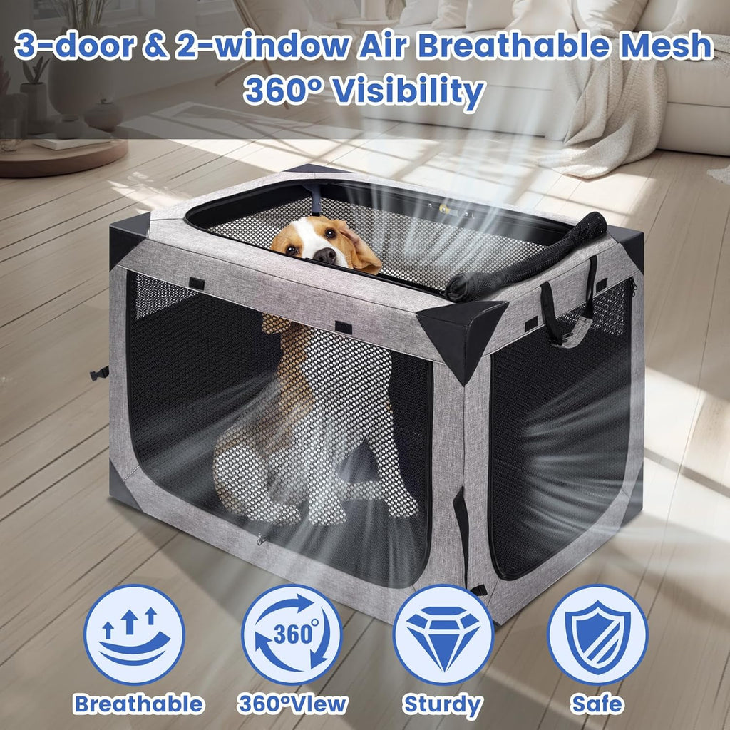 Dog Crate,36x25x25 Inch Large Dog Crate for Large or Medium Dogs, Portable and Foldable Design of Dog Cage
