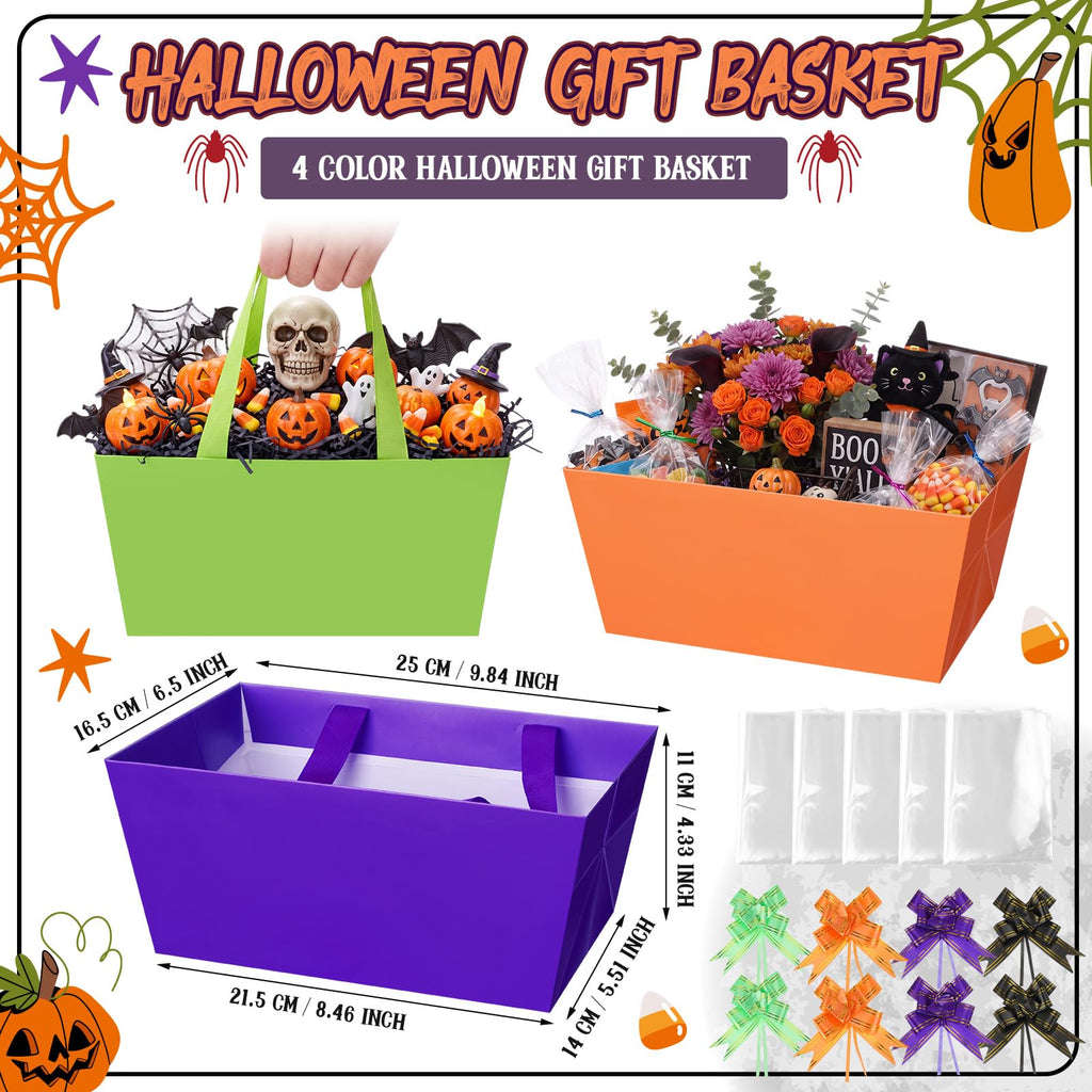 24 Pack Halloween Boo Basket For Gifts Empty Bulk