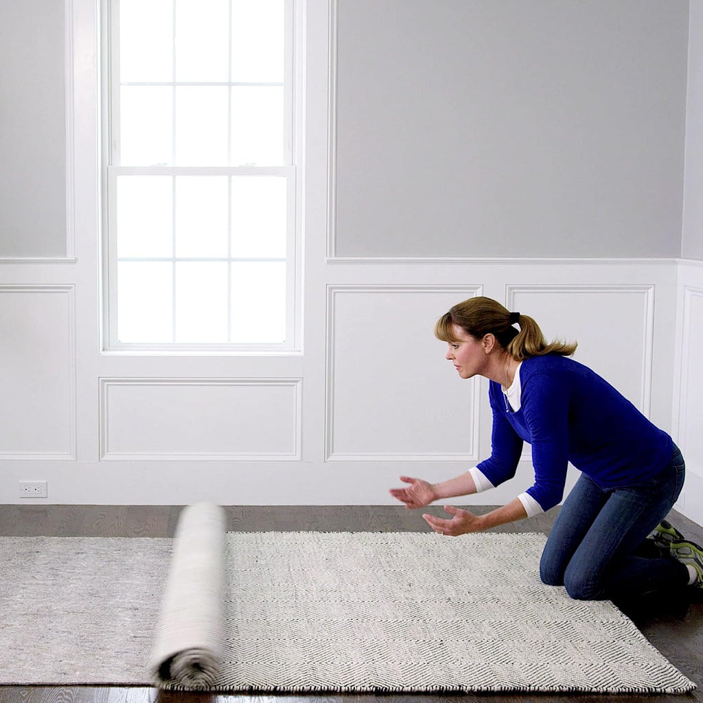 2'x6', Non-Slip Felt and Rubber Rug Pad (1/4" Thick), Protects Your Floors, Low-VOC, 100% Made in the USA, 2-Year