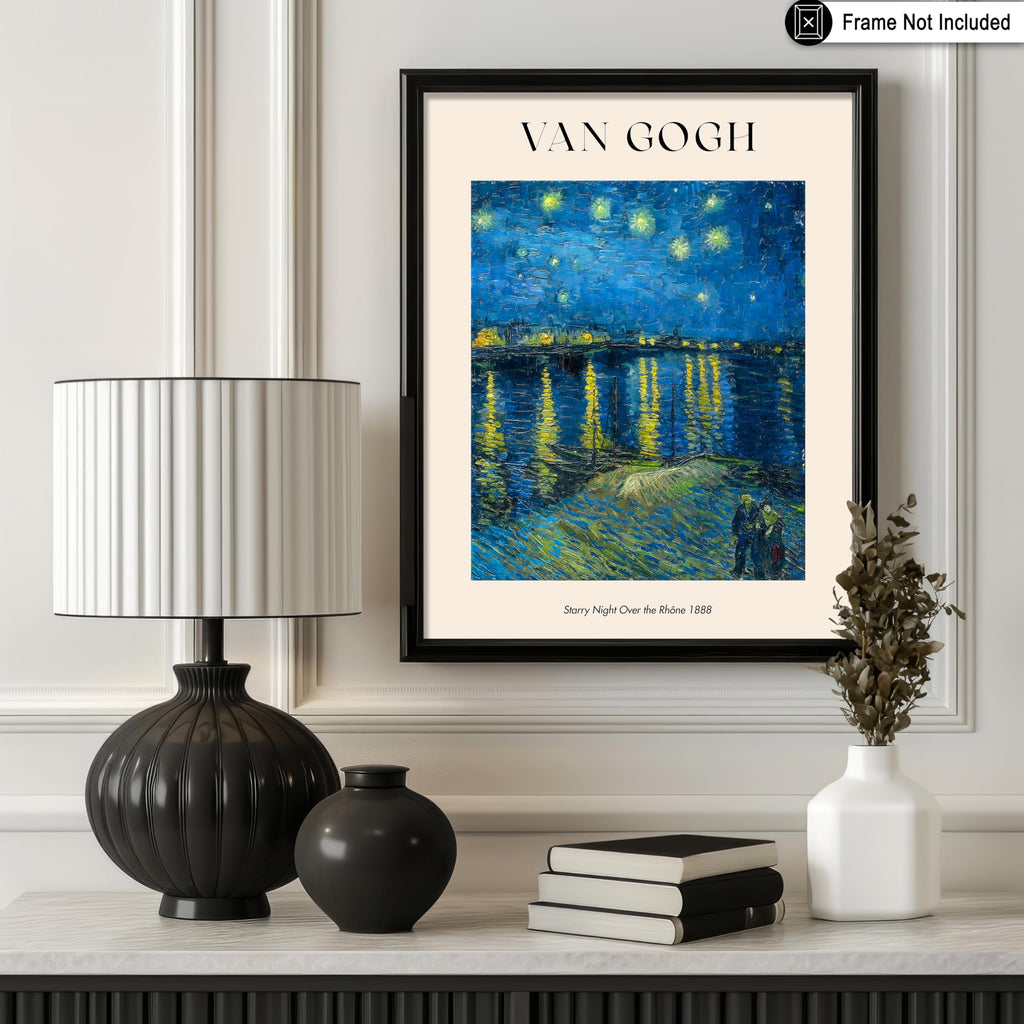 Master Self Portrait Print - Van Gogh Poster - Impressionism Art - Minimal Housewarming Gift - Masterpiece Portrait