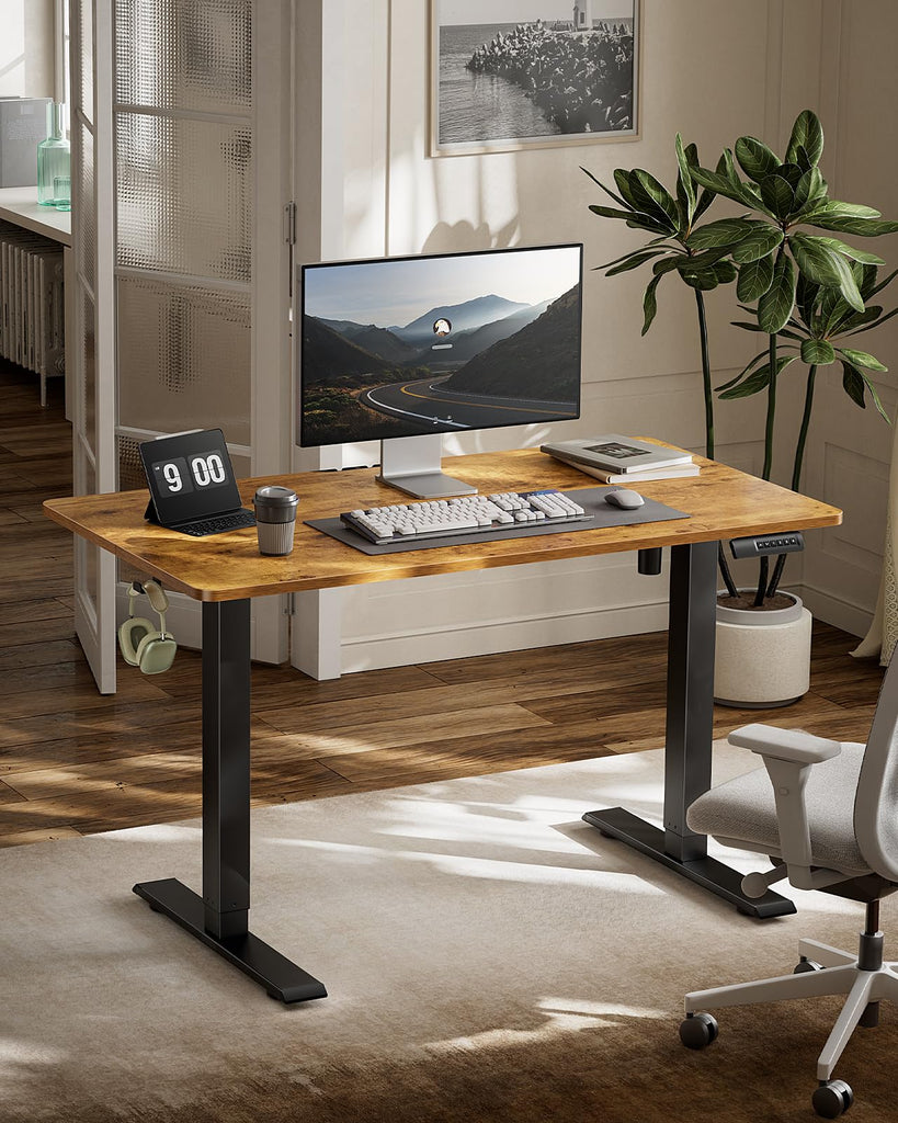 Electric Standing Desk with Sedentary Reminder, 48 * 24 Inch Standing Desk Adjustable Height, Stand up Desk Furniture