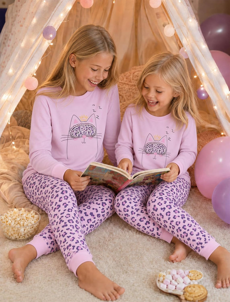 Girls Pajamas 2 Piece Snug Long Sleeve Pjs Sets