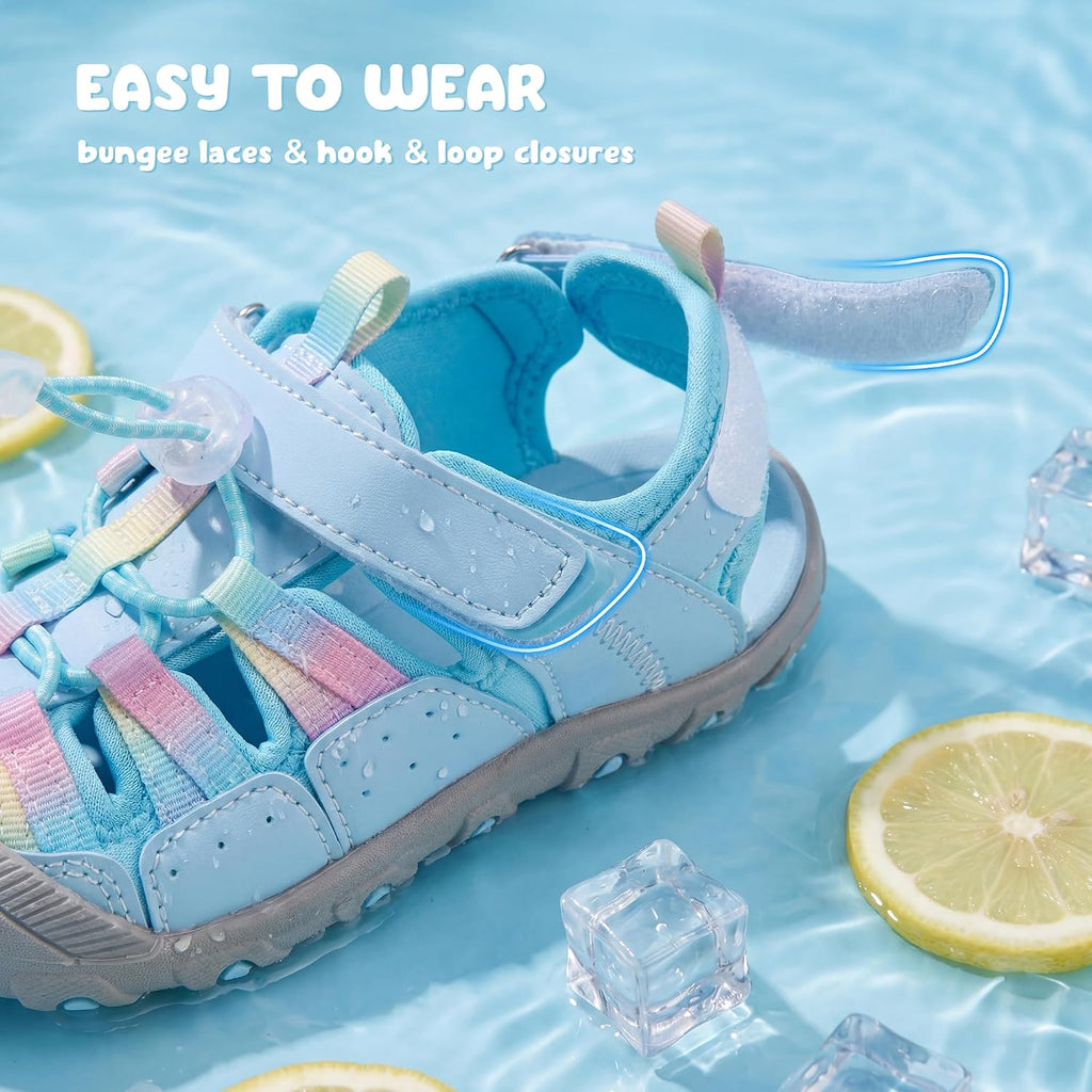 Boys Girls Closed-Toe Hiking Water Summer Sandals