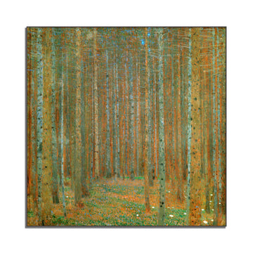 Gustav Klimt Canvas Wall Art - Fir Forest Poster - Historical And Cultural Illustration Pictures - Landscape Wall