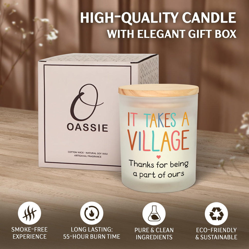 Christmas Teacher Gifts for Women - Vanilla Lavender Candle 10 oz