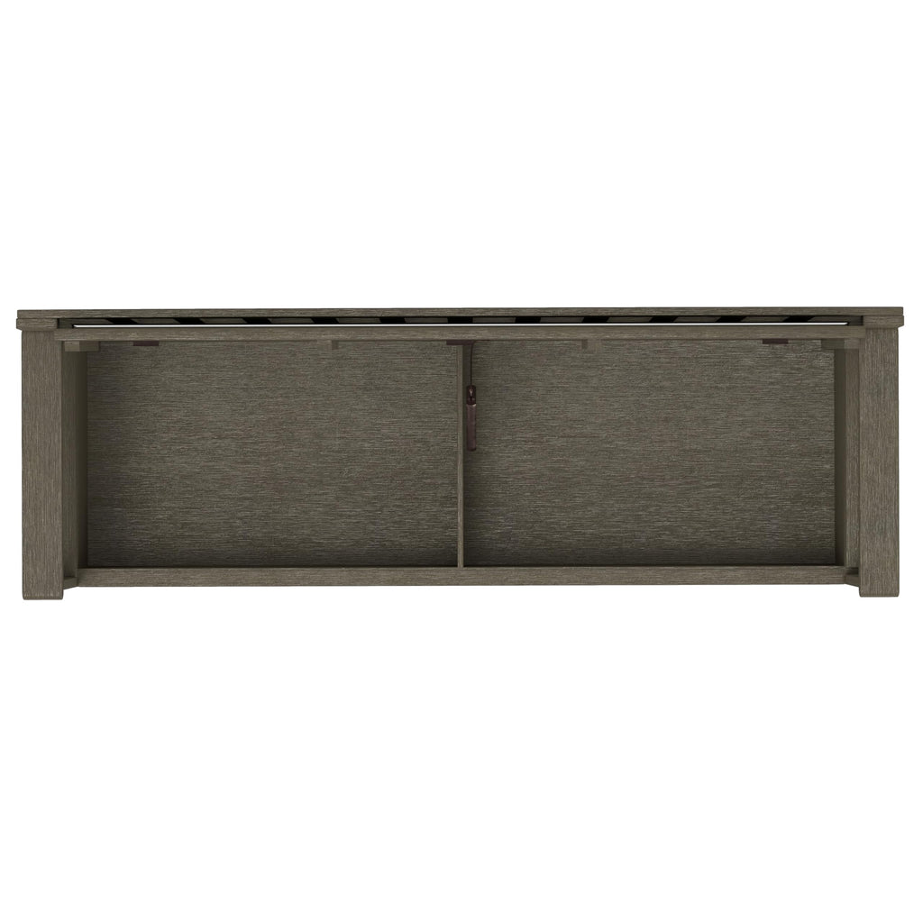 Brooklyn 48" Wide Solid Wood Storage Bench in Farmhouse Grey