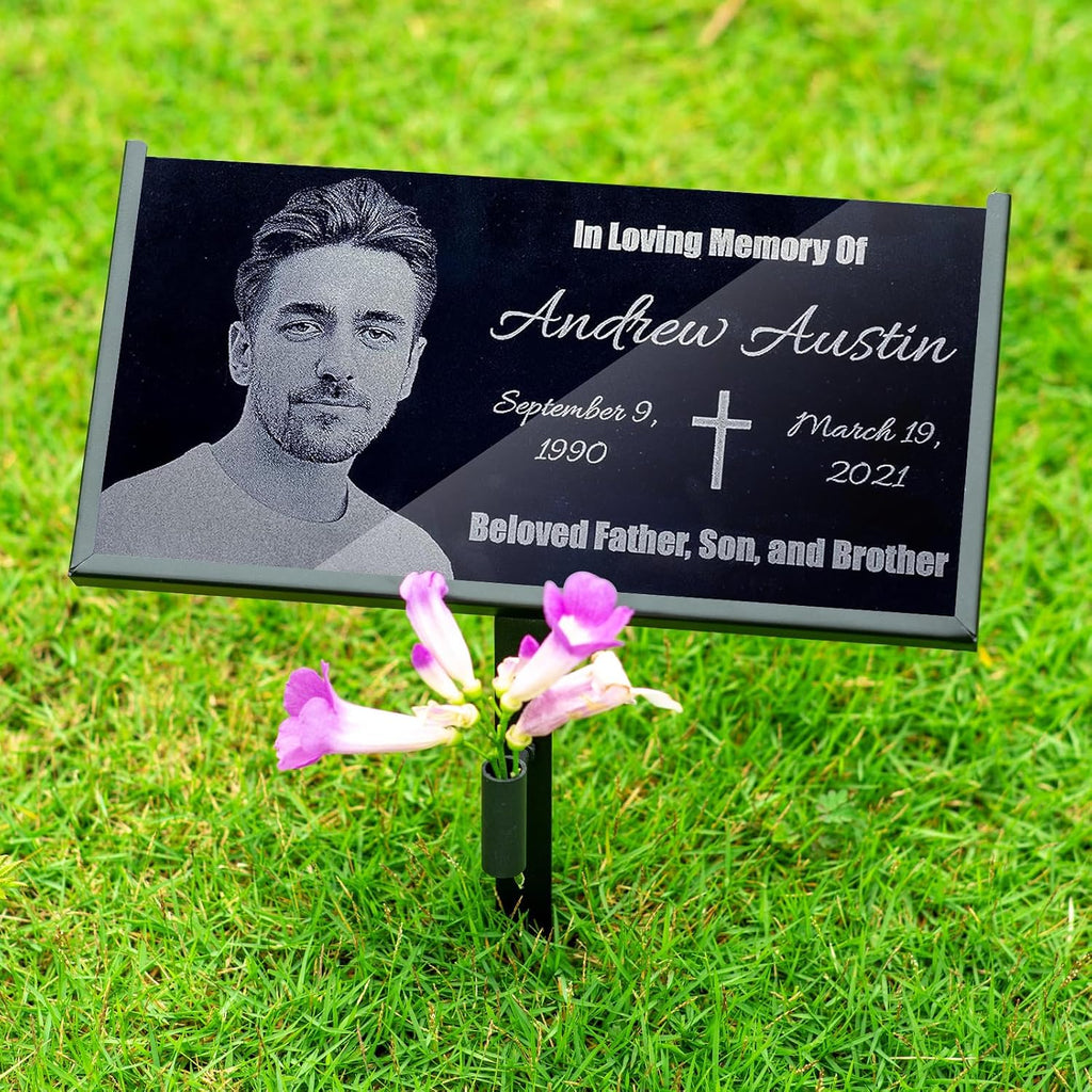 Heavy Duty Grave Marker Stand for 8x4 Inch Pet Memorial Plaque