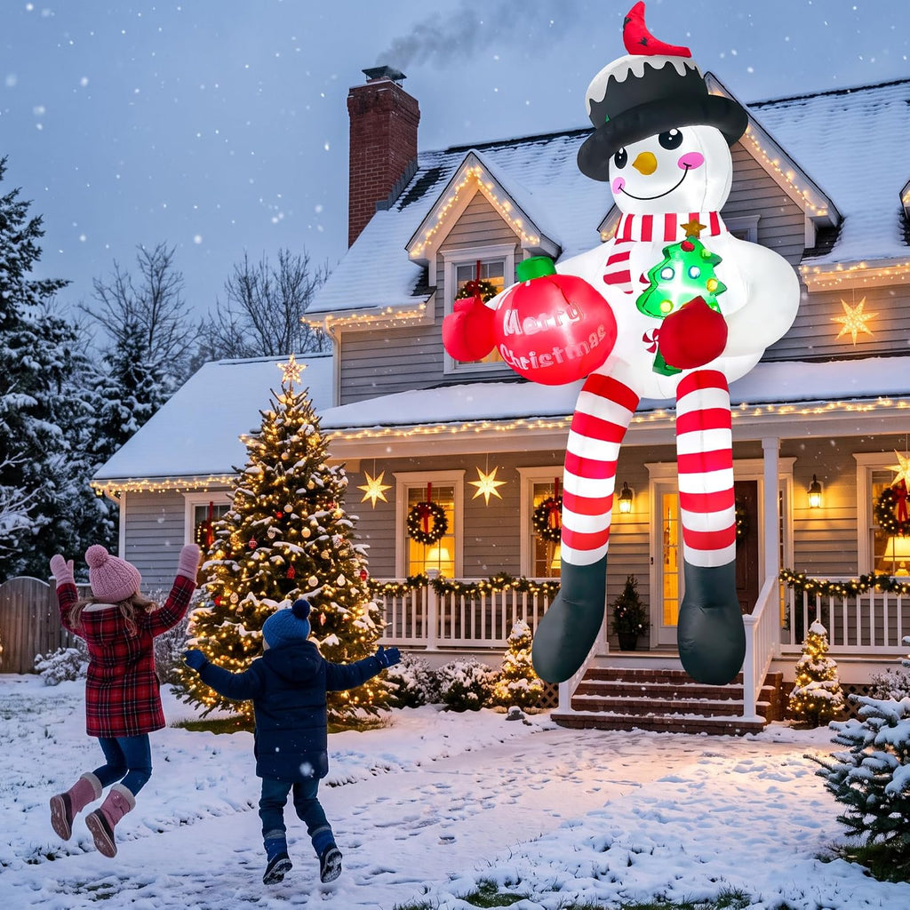 10FT Christmas Inflatable Snowman Decoration for Outdoor Yard