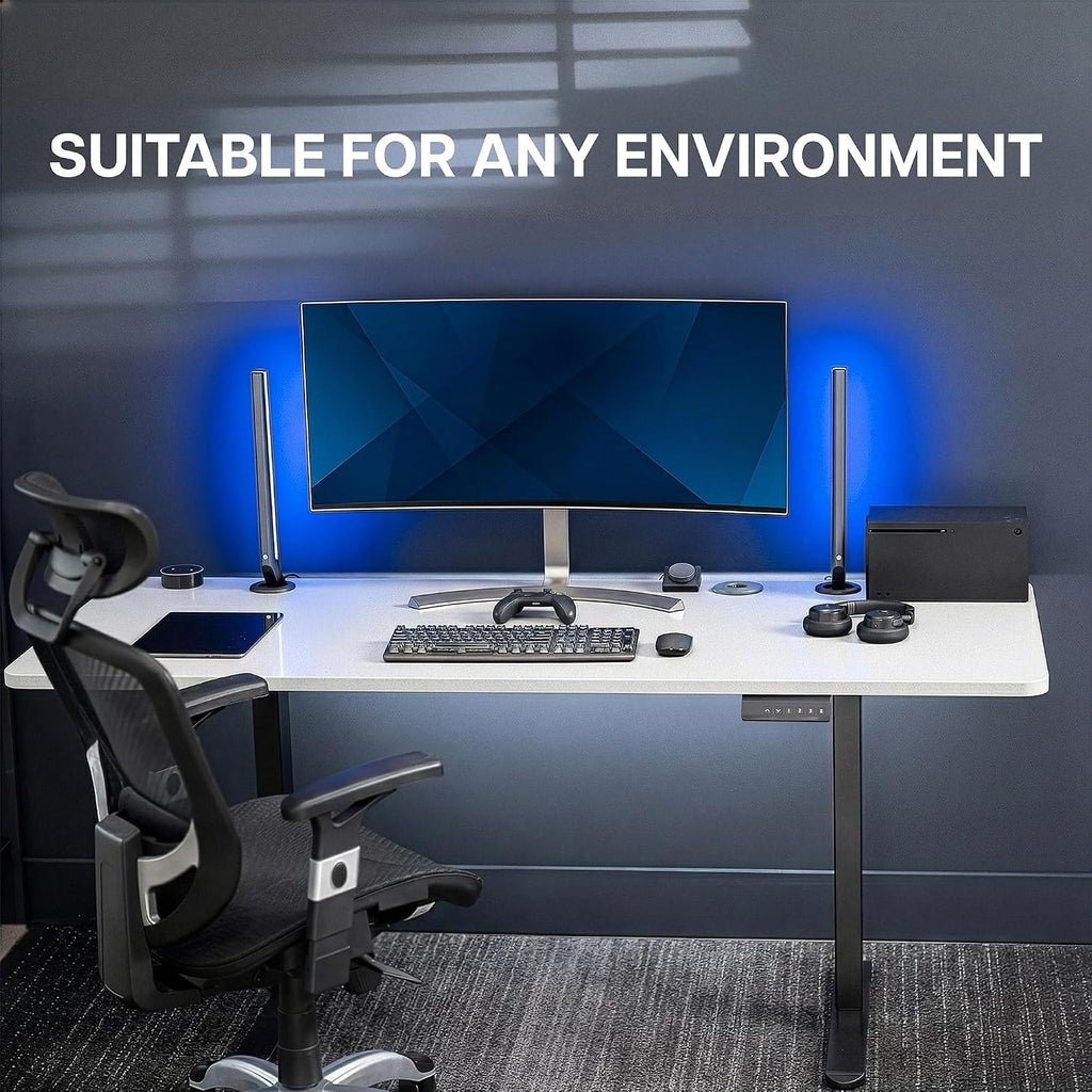 Dark Gray 71 x 30 in Standing Desk, DESK-KIT-E2B71G | Electric, Dual Motor, Holds 220 lbs, Sit Stand, Height