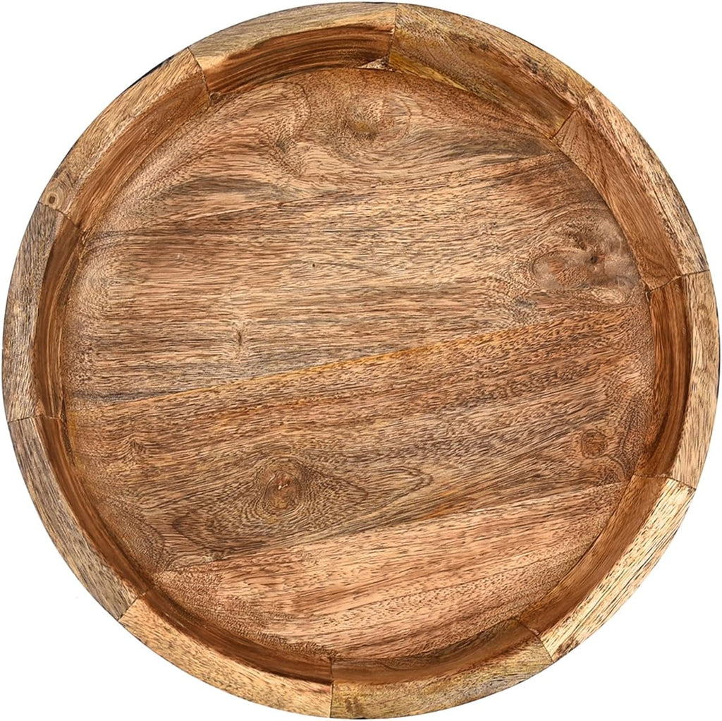 Rustic Black Wooden Bowl - Decorative Centerpiece for Dry Potpourri, Orbs & Home Décor, Perfect, Reiki Rooms & Spa