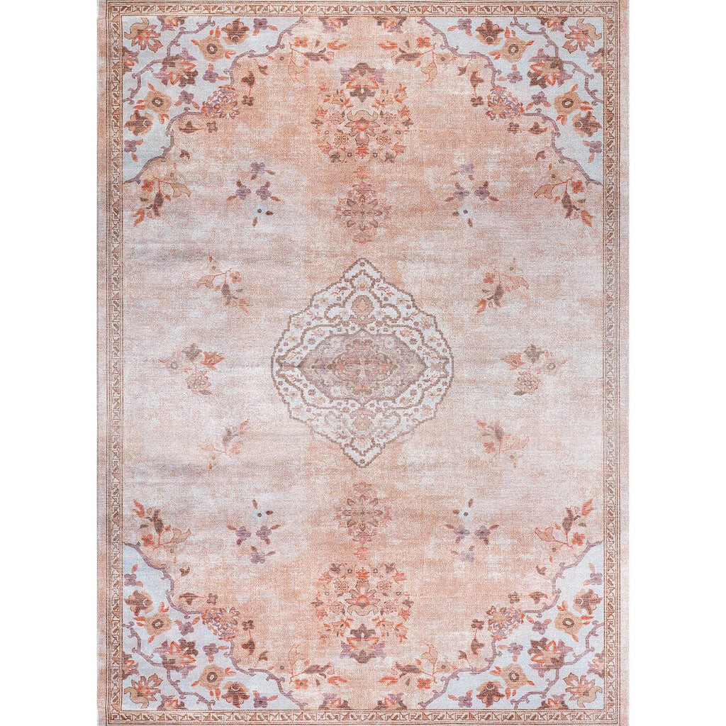 Non Slip Area Rugs Boho Medallion Floral Non Skid Rubber Backing Easy Silk Soft Area Rug Easy to Clean Non