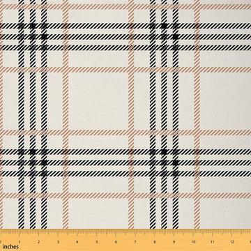Tartan Plaid Upholstery Fabric Soft 10 Yards