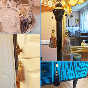 Tassel Key Tassel with Loops Decoration - 2 Pack