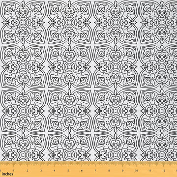 Abstract Floral Royal Fabric by The Yard 2 Yards Soft