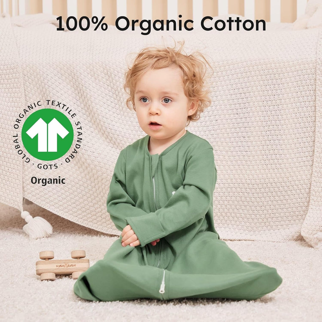 Baby Sleep Sack Long Sleeve 100% Cotton 2 Pack 0.5 Tog