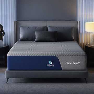 CoolNest 12 Inch Queen Size Mattress, Cool Memory Foam Mattress | Cool Night Sleep, 5-Zone Ergo Support for Pressure