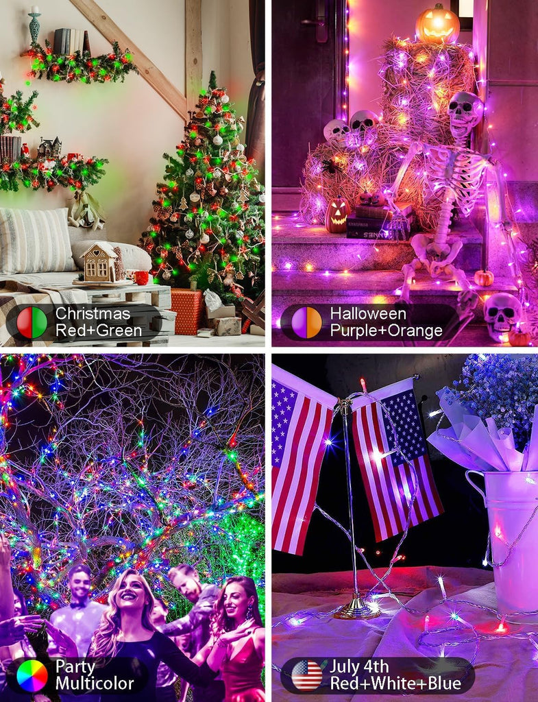 Smart Christmas String Lights 66Ft Color Changing