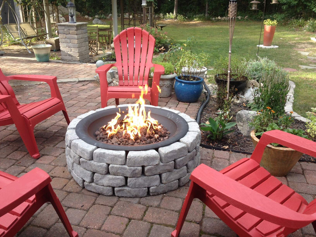 EasyFirePits Complete LP Deluxe Fire Pit Kit & Lifetime Warranted 316 Stainless Steel Burner Choice (18.00, 18 Inch