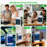 Portable Air Conditioners Cooling Fan, 800ml Mini Air Conditioner Portable AC Unit with 3 Cool Mist & Speeds