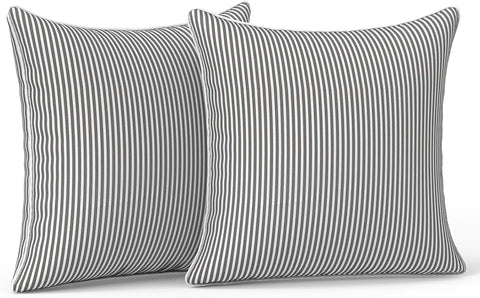 Outdoor/Indoor Throw Pillows, Decorative Patio Accent Pillows, Fluffy Water Repellent Garden Cushions, 16×16 Inch